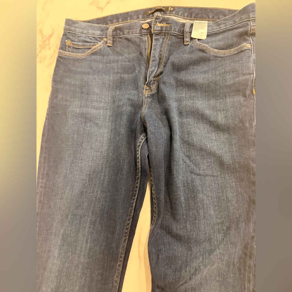 Banana Republic Dark Blue Straight Leg Jeans - Picture 2 of 5